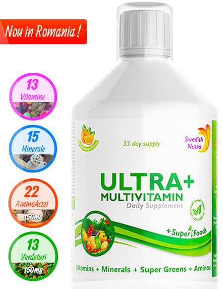 Multivitamine detox ultra+ 63 - 500ml - super concentrat produs in suedia original