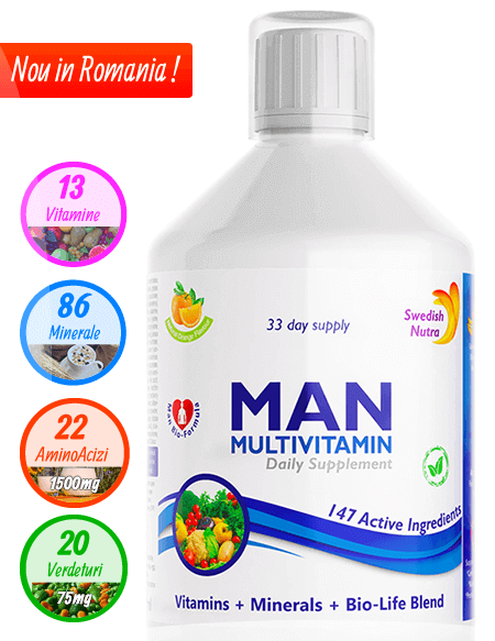 Multivitamine lichide pentru barbati - 500ml - super concentrat produs in suedia original Multivitamine lichide pentru barbati - 500ml - super concentrat produs in suedia original