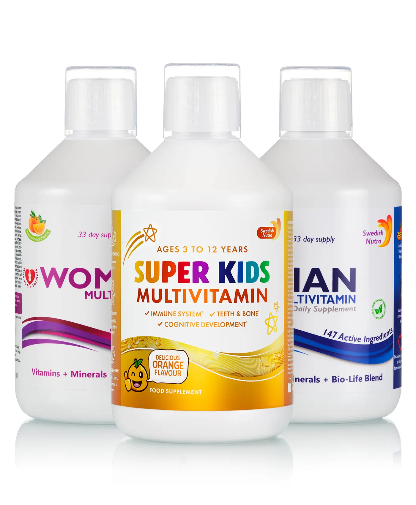 Pachet family cu multivitamine lichide pt femei barbati si copii