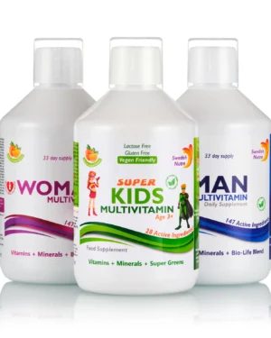Pachet family cu multivitamine lichide pt femei, barbati si copii