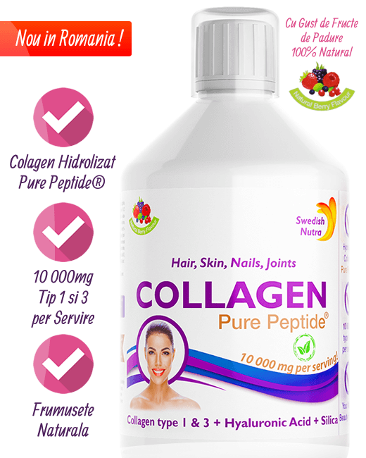 Colagen purepeptide cu 10000mg sub forma lichida - aroma de fructe de padure. Fw
