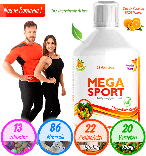 Super mega sport cu aminoacizi 1500mg si 147 ingrediente active din gradina sanatatii. Fw