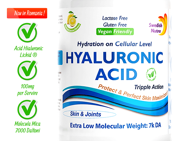 Acid hialuronic din gradina sanatatii - super absorbtie - produs lichid - natural - vegan. Fw