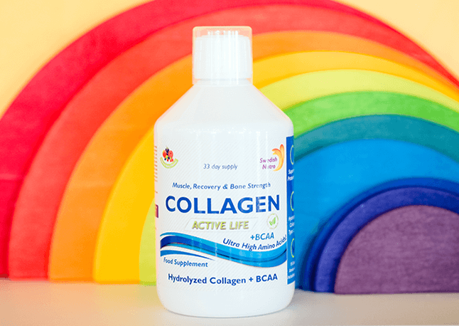 Colagen lichid hidrolizat cu bcaa + aminoacizi + acid hialuronic + vitamine