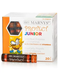 Junior protect - complex pentru imunitatea copiilor cu laptisor de matca, propolis + 12 vitamine - 20 fiole