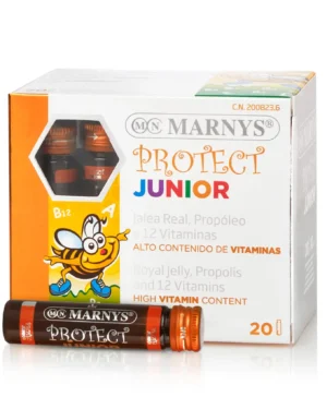 Junior protect - complex pentru imunitatea copiilor cu laptisor de matca, propolis + 12 vitamine - 20 fiole