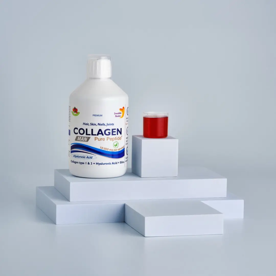 Colagen pentru barbati cu 10. 000mg tip 1 si 3 - fabricat in suedia