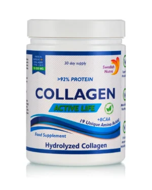 Colagen hidrolizat pulbere tip 1, 2 și 3 active life cu 10. 000 mg
