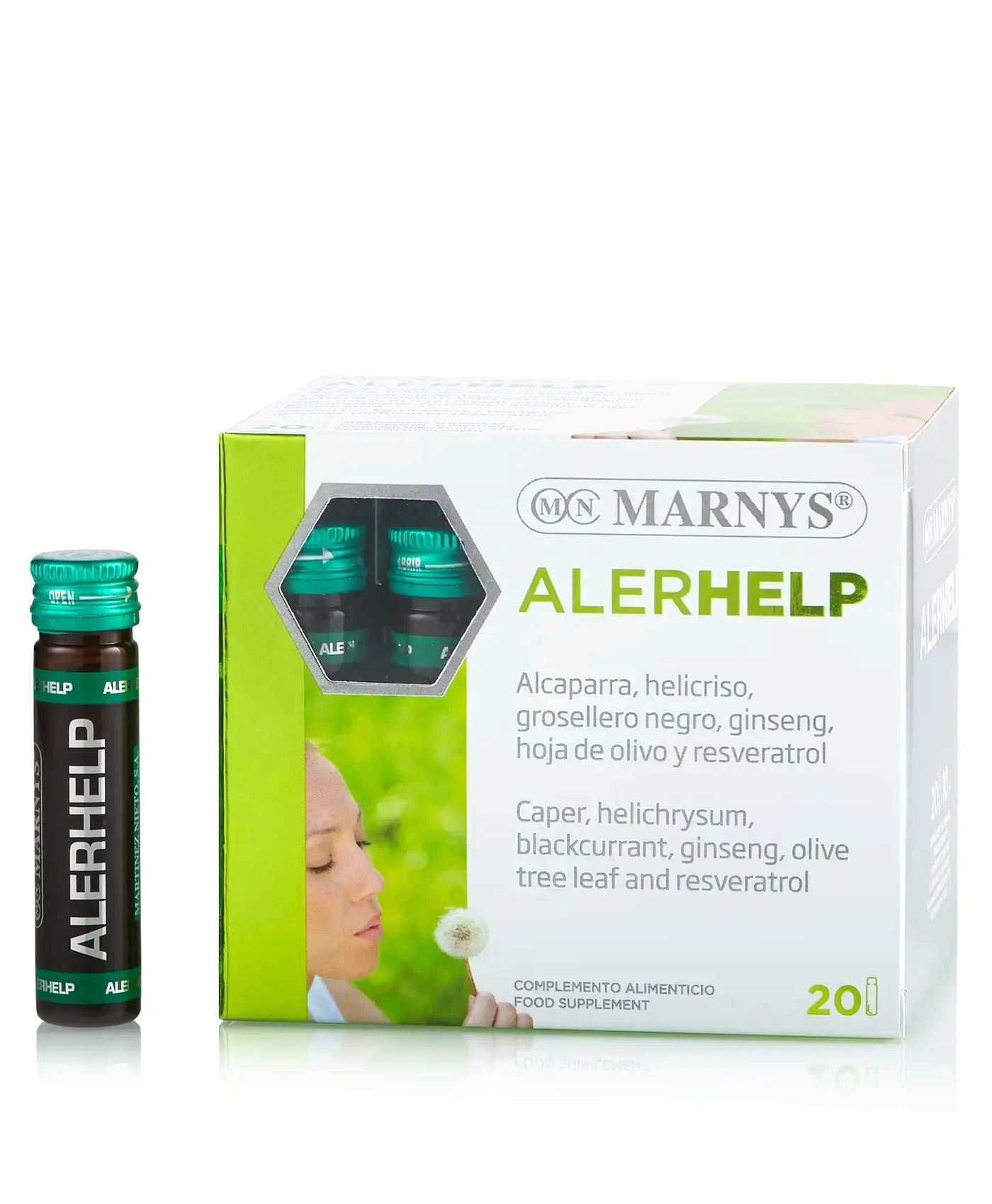 Alerhelp pentru prevenirea și ameliorarea reacțiilor alergice sezoniere – 20 fiole - produs vegan