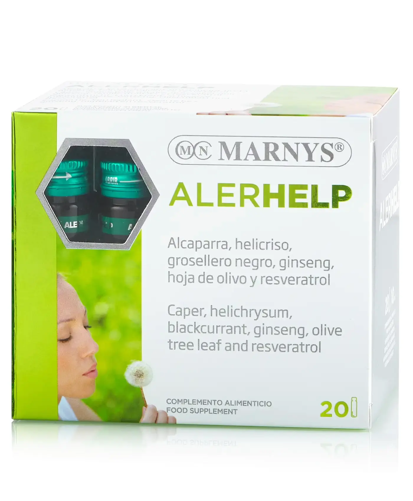 Alerhelp pentru prevenirea și ameliorarea reacțiilor alergice sezoniere – 20 fiole - produs vegan - imagine 3