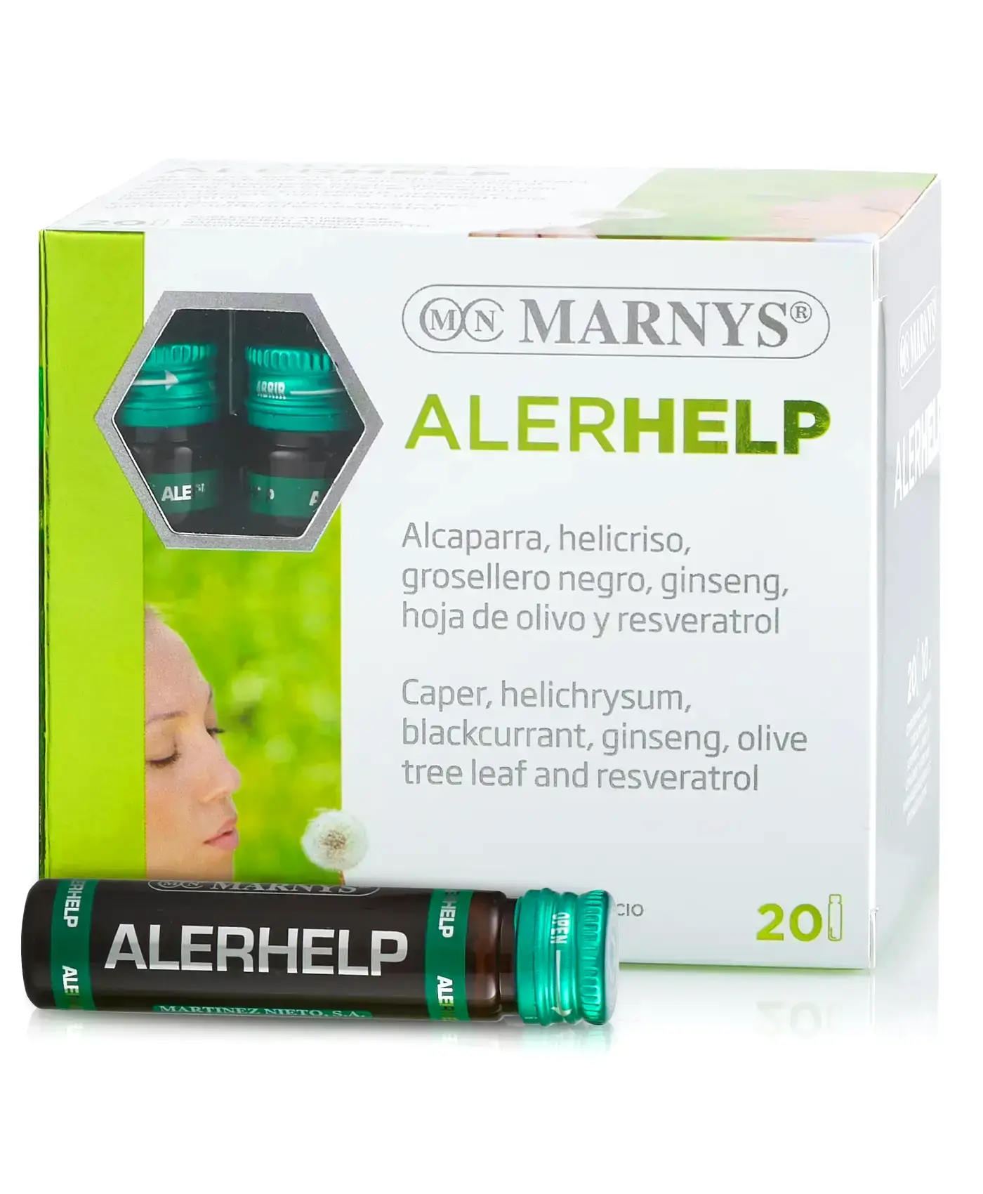 Alerhelp pentru prevenirea și ameliorarea reacțiilor alergice sezoniere – 20 fiole - produs vegan