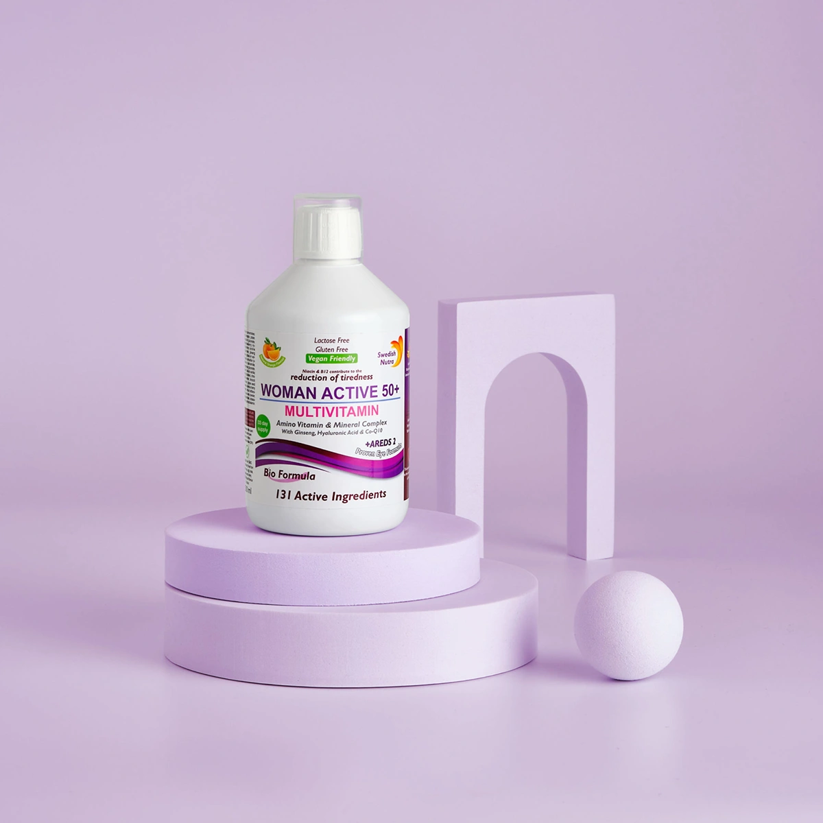 Complex-multivitamine-lichide-woman-50-cu-131-ingrediente-active1 Multivitamine lichide woman active 50+ pentru femeile peste 50 ani cu 131 ingrediente: vitamine + minerale + aminoacizi + bio active life blend + areds 2 – produs vegan
