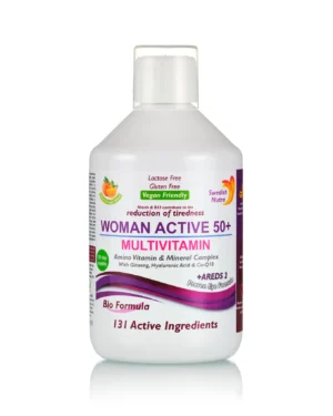 Multivitamine lichide woman active 50+ pentru toate funcțiile organismului