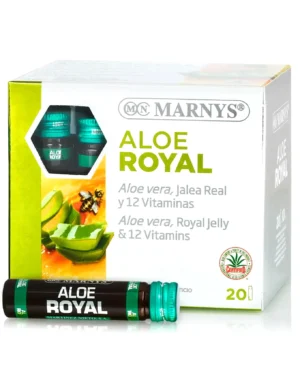 Aloe royal cu lăptișor de matcă + aloe vera + 12 vitamine pentru digestie, energie și imunitate - 20 fiole