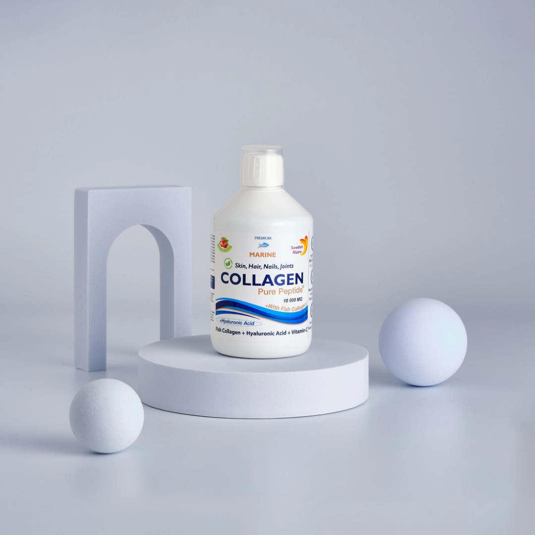 Colagen-marin-hidrolizat-sub-forma-lichida-cu-absorbtie-si-eficienta-maxima Colagen marin hidrolizat 10000mg + acid hialuronic 50mg + biotină 5000mcg + cupru + siliciu + vitamina c, b5, b6, b12 2