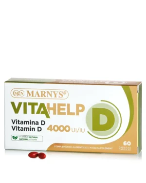 Vitamina D VITAHELP 4000 UI - 100% Naturală – Cutie cu 60 Gelule