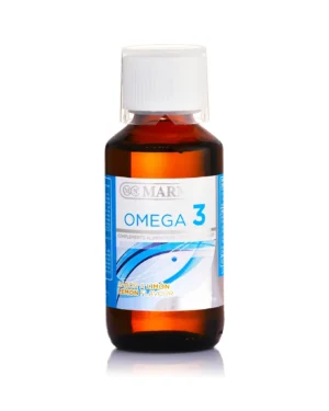 Omega 3 lichid (ulei din pește) – sistem cardiovascular, memorie, vedere – sticlă cu 125 ml