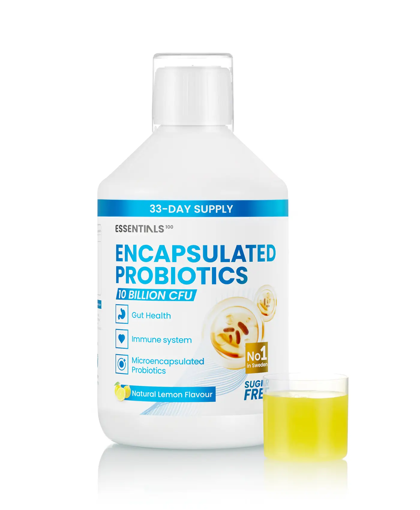 Probiotic lichid – complex cu bifidobacterium lactis vitamina c l glutamina – produs vegan – sticla cu 500 ml