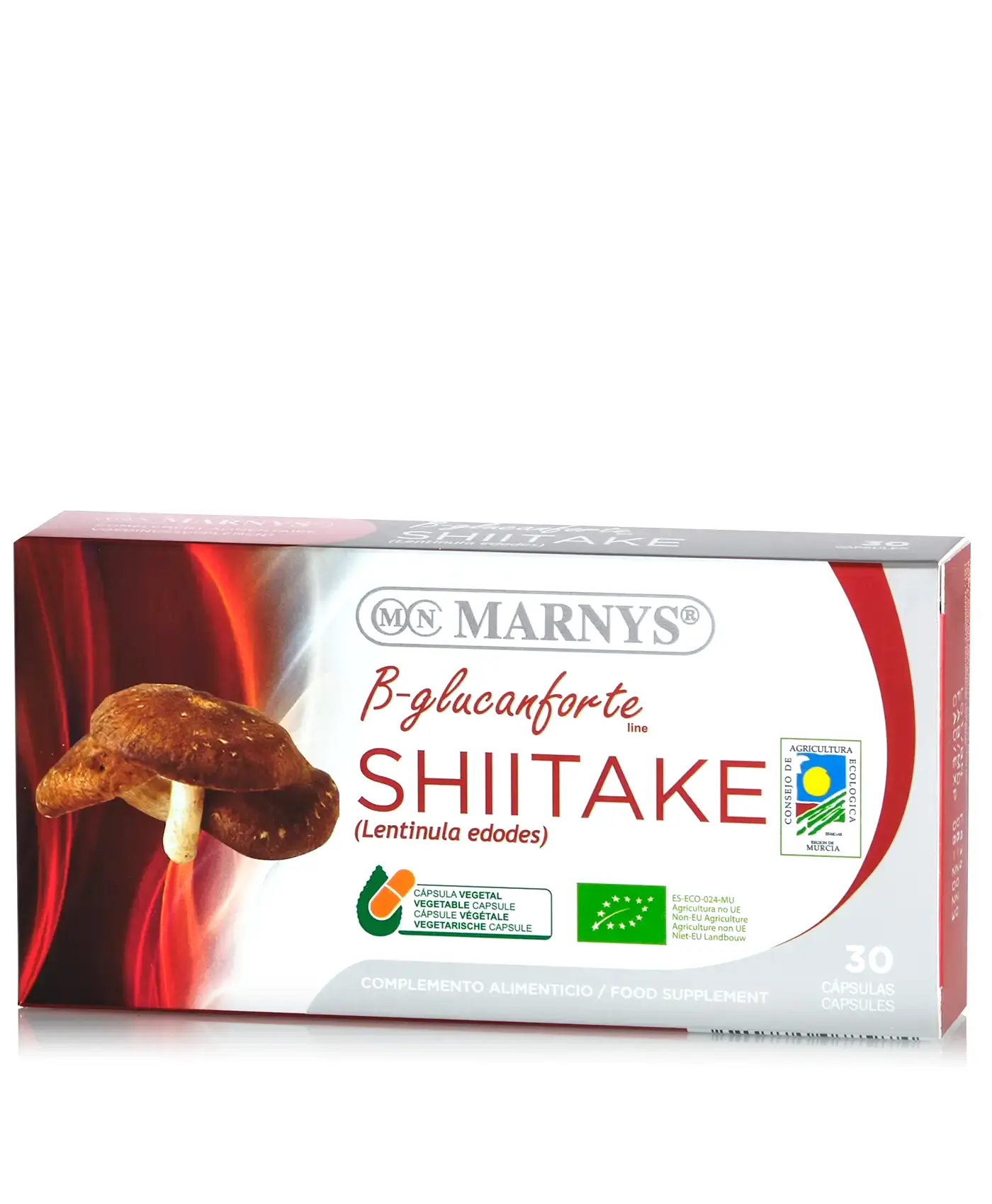 Shiitake (lentinula edodes) – antibacterian, antioxidant, imunitate, energie – produs bio, 100% natural – 30 capsule