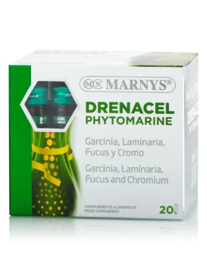 Drenacel phytomarine cu garcinia cambogia + fucus + laminaria + crom pentru accelerarea metabolismului și normalizarea proceselor glandei tiroide – produs vegan – 20 fiole