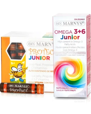 Pachet pentru copii – creștere, dezvoltare, memorie: junior protect + omega 3, 6 junior