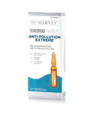 Anti-pollution extreme cu extract de unguraș + vitamina b3 + glicogen – anti poluare digitală – cutie cu 7 fiole pentru 14 zile de tratament