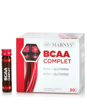 Bcaa complet: l-leucină, l-izoleucină, l-valină + l- glutamină – aminoacizi pentru masa musculară – produs vegan – 20 fiole