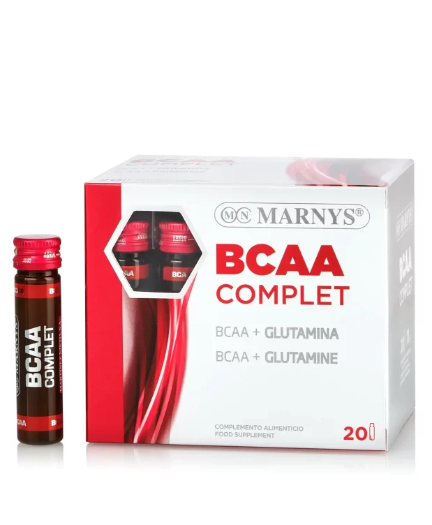 BCAA Complet L-leucină, L-izoleucină, L-valină + L-glutamină +