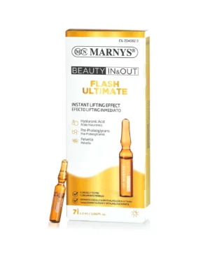 Flash ultimate cu acid hialuronic + pre- proteoglican + pelvetia – lifting, antirid, hidratarea pielii – cutie cu 7 fiole pentru 14 zile de tratament
