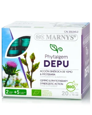 Phytalgem depu - complex cu 7 plante pentru eliminarea toxinelor din organism - produs bio - 20 fiole