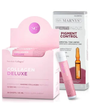 Pachet pentru uniformizarea și elasticitatea tenului: Colagen Deluxe fiole + Pigment control