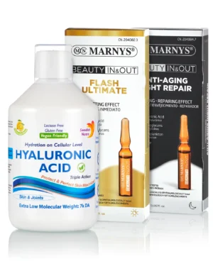 Super-pachet complex hidratare intensă: acid hialuronic + flash ultimate + anti-aging night repair