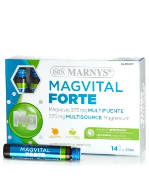 Magvital forte – 375 mg magneziu lipozomal din 3 surse – 14 fiole – produs vegan
