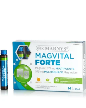 Magvital forte – 375 mg magneziu lipozomal din 3 surse – 14 fiole – produs vegan