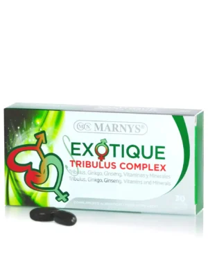 Exotique tribulus pentru bărbați cu tribulus + ginseng + ginkgo biloba + vitamine + minerale – energie, virilitate și performanțe fizice – 30 gelule