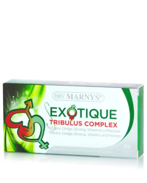 Exotique tribulus pentru bărbați cu tribulus + ginseng + ginkgo biloba + vitamine + minerale – energie, virilitate și performanțe fizice – 30 gelule