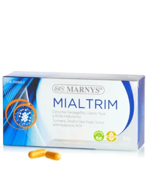 Mialtrim cu 7 ingrediente – anti-inflamator pentru mușchi, oase, articulații – produs vegan, 100% natural – 60 capsule