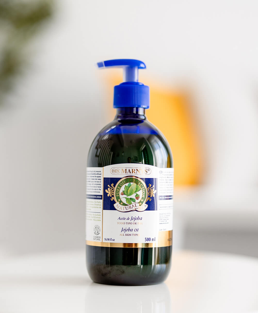 Ulei de jojoba 100% natural pentru toate tipurile de piele – produs vegan – sticla cu 500 ml