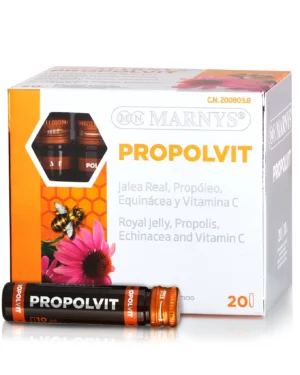 Propolvit + laptisor de matca, propolis, echinaceea si vitamina c pentru imunitate si energie – produs bio – 20 fiole