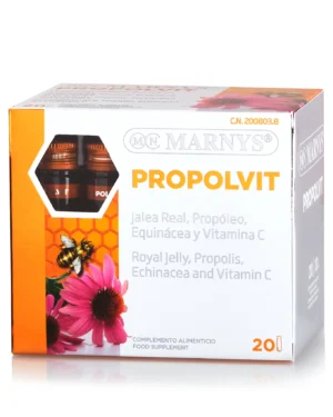 Propolvit + laptisor de matca, propolis, echinaceea si vitamina c pentru imunitate si energie – produs bio – 20 fiole