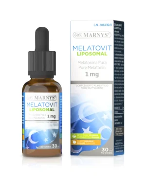 Melatovit - Melatonina lipozomala lichida pentru combaterea insomniilor si echilibrarea ritmului cardiac – Produs vegan – 30 ml