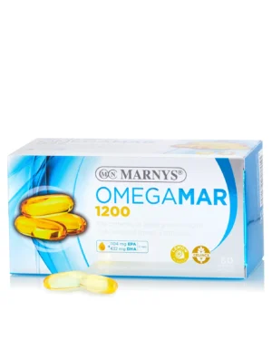 Omegamar cu omega 3 dha + epa 1200 mg pentru buna functionare a inimii si a creierului – produs 100 % natural – 60 gelule