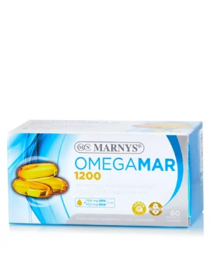 Omegamar cu omega 3 dha + epa 1200 mg pentru buna functionare a inimii si a creierului – produs 100 % natural – 60 gelule
