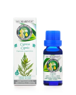 Cypress (chiparos) 15ml, ulei esential marnys, 100% natural si pur, chemotipat (cupressus sempervirens)