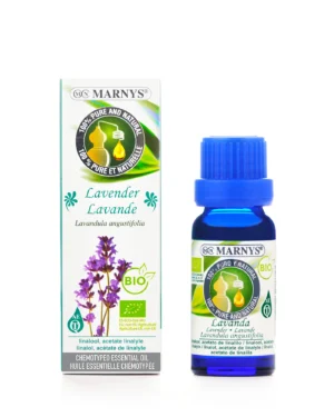 Lavandă BIO 15ml, Ulei Esential MARNYS, 100% Natural si Pur, Chemotipat (Lavanda angustifolia)