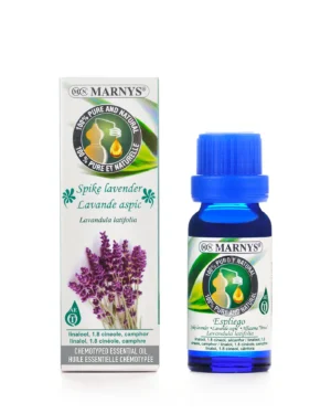 Lavandă latifolia 15ml, Ulei Esential MARNYS, 100% Natural si Pur, Chemotipat (Spike Levender)