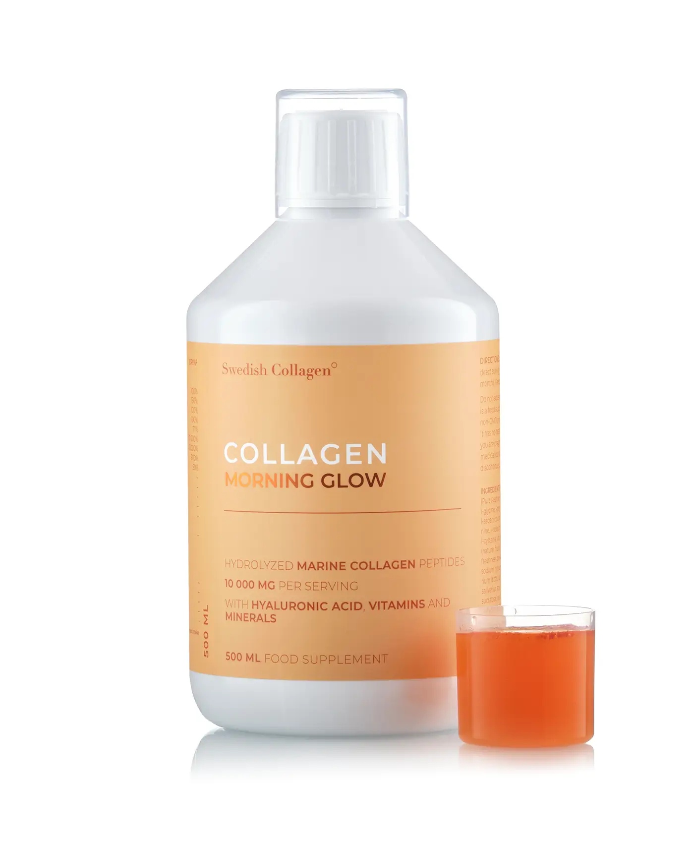 Colagen morning glow (din peste) - lichid, hidrolizat tip 1 si 3 cu 10. 000 mg, pentru piele, par si unghii