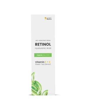 Ser cu retinol, acid hialuronic, vitamina c si e, aloe vera si ceai verde, 30ml – swedish skincare