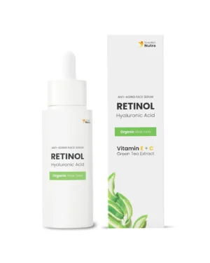 Ser cu retinol, acid hialuronic, vitamina c si e, aloe vera si ceai verde, 30ml – swedish skincare