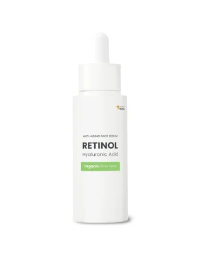 Ser cu retinol, acid hialuronic, vitamina c si e, aloe vera si ceai verde, 30ml – swedish skincare